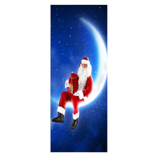 KONTONTY 1 Satz Wandtattoo Weihnachten Aufkleber wasserfest wandtattoo weihnachtsbaum Weihnachtsposter Krippendekor abziehbar weihnachtsmotiv desmet Weihnachtstüraufkleber PVC-Wandaufkleber