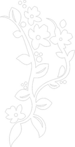 PEMA INDIGOS UG - Wandtattoo Wandsticker Wandaufkleber Aufkleber D419 schönen Orchideen 120x61 cm - weiß