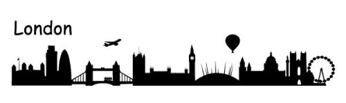 Wandtattoo Skyline London