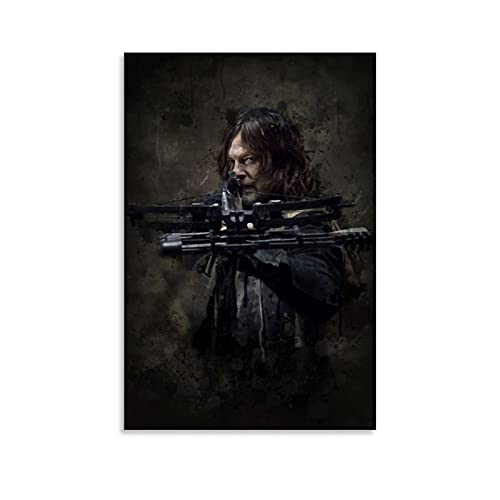 Daryl Dixon Walking Dead TV-Show-Poster auf Leinwand, Wandkunst, Poster für Schlafzimmer, Wände, Heimästhetik, 30 x 45 cm