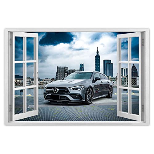 Wandtattoo Dekor Foto Aufkleber 120x80cm Mercedes Super Car No.H7927M_WANS1B