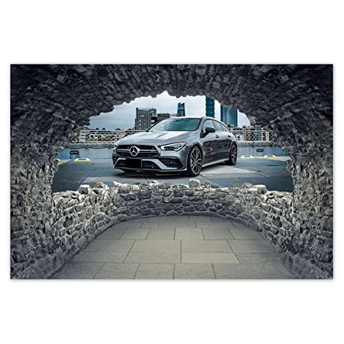 Wandtattoo Dekor Foto Aufkleber 120x80cm Mercedes Super Car No.H7927Z_WCNS1B