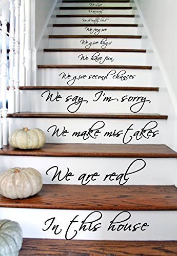 AnOL Wandtattoo  In this House We Are Family We Love Do , Vinyl, 56 x 100 cm