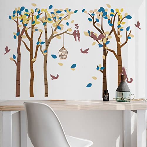 Wandtattoo Abstrakter Baum Wandsticker Wanddeko für Wohnzimmer Schlafzimmer Sofa Hintergrund,Wandaufkleber Kinderzimmer Mädchen und Jungs,Wandaufkleber Diy Wandkunst Dekor