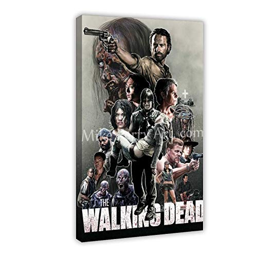 GJKJ TV-Poster The Walking Dead Season 10 4 Leinwandposter Wandkunst Dekor Druck Bild Gemälde für Wohnzimmer Schlafzimmer Dekoration 60 x 90 cm Rahmen style1