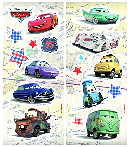 Komar Deco-Sticker von Disney | CARS | 14 x 33 cm | Wandtattoo, Wandbild, Wandsticker, Wandaufkleber, Walltattoo, Auto, Rennauto, Lightning McQueen, Sport -14800