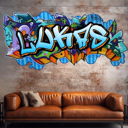 tjapalo® vz79 Graffiti Wandtattoo Graffiti Name Wandtattoo Kinderzimmer Name Bilder personalisiert Jugendzimmer Deko personalisiert Wanddeko Kinderzimmer, Formatvorlagen Name: A vz79