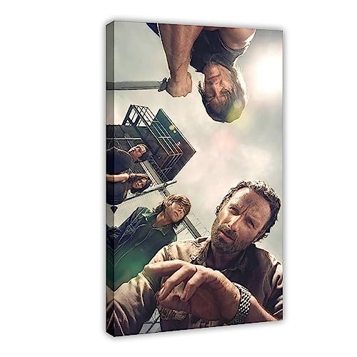 The Walking Dead 27 Leinwand-Poster, Wandkunst, Dekordruck, Bild, Gemälde für Wohnzimmer, Schlafzimmer, Dekoration, Rahmenstil, 60 x 90 cm