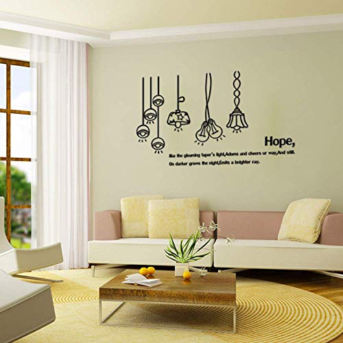 Wandtattoo, Motiv: Hope Hope Europa und Amerika, englisch, inspirierend, 40 x 55 cm