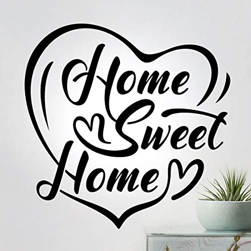 Wandtattoo mit Zitat  Home Sweet Home , für Flur und Wohnzimmer, motivierend, für Küche, Schlafzimmer, Zitate  Welcome , entfernbar, Vinyl, zum Selbermachen, für Flur