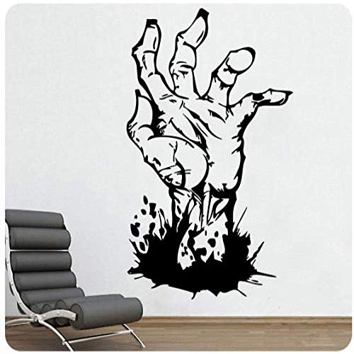 57X93Cm Zombie Walking Dead Wandtattoo Aufkleber Horror Evil Detailliertes Wandbild