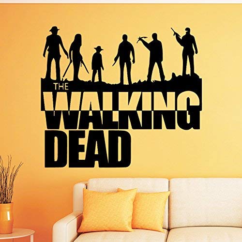 Walking Dead Wandaufkleber Tapete Dekor Für Wohnzimmer Wohnkultur Zubehör Vinyl Abnehmbare Wandtattoo Selbstklebend 43X49Cm