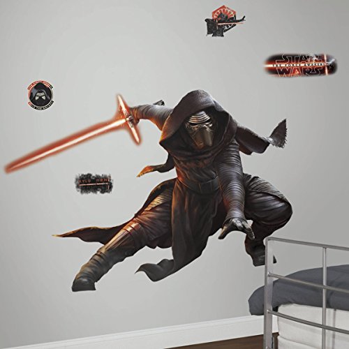 HCM Kinzel RM - Star Wars VII - Kylo Ren Wandtattoo, PVC, bunt, 68.5 x 9 x 6.5 cm