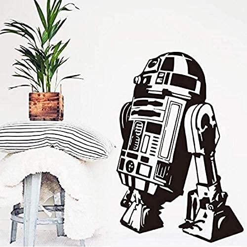 Wandaufkleber – Vinyl-Wandtattoo 87 x 58 cm Star Wars-Roboter-Wandaufkleber Zitat-Aufkleber Kinderspiel