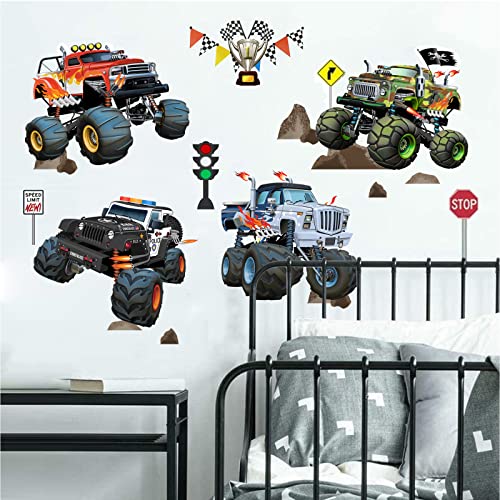 wondever Wandtattoo Autos Junge Wandaufkleber Rennauto Cars Wandsticker Wanddeko für Kinderzimmer Jungen Babyzimmer Schlafzimmer