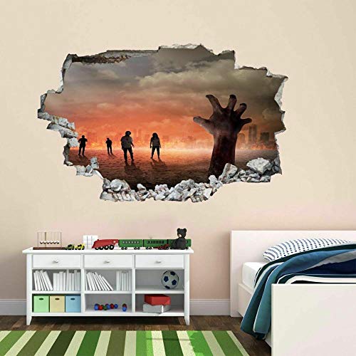 HUJL Wandtattoo Zombie Hand Walking Dead Apocalypse Wall Sticker Mural Decal Kids Bedroom BT6