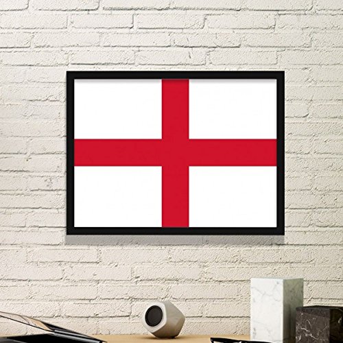 DIYthinker England Nationalflagge Europa Land Symbol Mark Muster Einfacher Bilderrahmen Kunstdrucke von Paintings Startseite Wandtattoo Small Schwarz