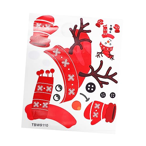 PRETYZOOM 1 Satz Weihnachts-kühlschrankmagnete Schneemann-magnetaufkleber Schneemann-kühlschrankmagnet Weihnachtsschneemann-aufkleber Schneemann-wandaufkleber Schneemann-wandtattoo Pvc