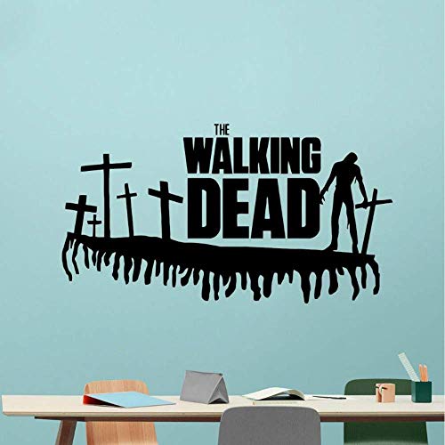 Walking Dead Wandtattoo Film Vinyl Wandaufkleber Beliebte Horrorfilm Poster Home Schlafzimmer Dekoration Vinyl Wandkunst Wand 105 * 57 Cm