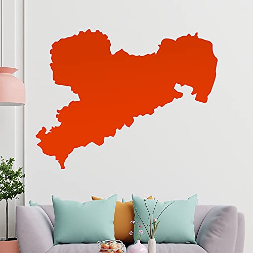 KIWISTAR Bundesland Sachsen - Dresden Völkerschlachtdenkmal Wandtattoo in 6 Größen - Wandaufkleber Wall Sticker - Dekoration, Küche, Wohnzimmer, Schlafzimmer, Badezimmer