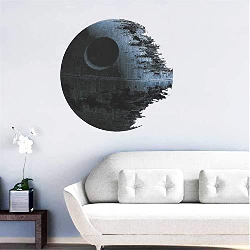 BOLYKI 3D Todesstern Star Wars Wandtattoo Abnehmbare 3D Wandaufkleber Abziehbilder Home Decor Art Clone Boy's Room Decor