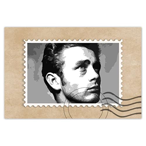 Wandsticker Dekor Foto Aufkleber 60x40cm Schauspieler James Dean Nr. H56M_WENS1E