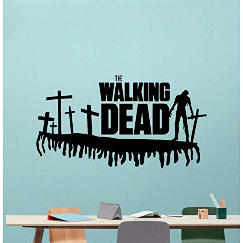 The Walking Dead Wandtattoo Film Vinyl Aufkleber Horror Poster Kinder Art Deco Zitat Kreuz Home Decor Wallpaper 57 * 30Cm