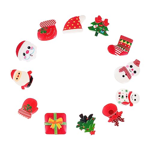 MAGICLULU 30St Kühlschrankmagnet handgefertigte Anhänger Weihnachtsverzierung Wandtattoo Weihnachten weihnachtsdeko weihnachtsmagnete Santas Flatback-Fahrzeug Anhänger-Charm Plastik Colorful