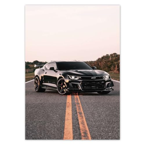 Wandtattoo Dekor Foto Aufkleber 14,80x21,00cm Schwarz Super Car Nr. H6956Z_NS1A5