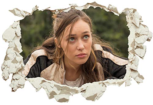 Unified Distribution Fear The Walking Dead - Alicia Clark - Alycia Debnam - Wandtattoo mit 3D Effekt, Aufkleber für Wände und Türen Größe: 92x61 cm, Stil: Durchbruch