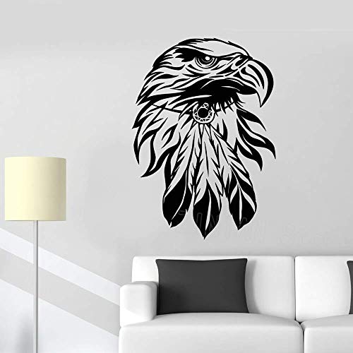 Weißkopfseeadler Vogelkopf Wandtattoo Amerika Symbol Aufkleber Wohnkultur Wohnzimmer Abnehmbare Vinyl Jungen Kinderzimmer Abziehbilder Wandbilder 42 * 58Cm