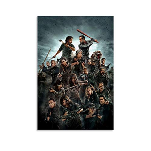 ZJJJK The Walking Dead (1) Poster, dekoratives Gemälde, Leinwand, Wandkunst, Wohnzimmer, Poster, Schlafzimmer, Gemälde, 60 x 90 cm