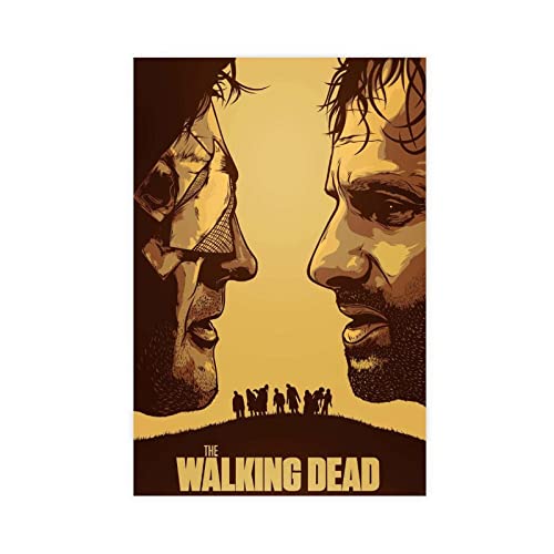 The Walking Dead Poster (30) Leinwand Poster Schlafzimmer Dekor Sport Landschaft Büro Zimmer Dekor Geschenk ungerahmt 30 x 45 cm