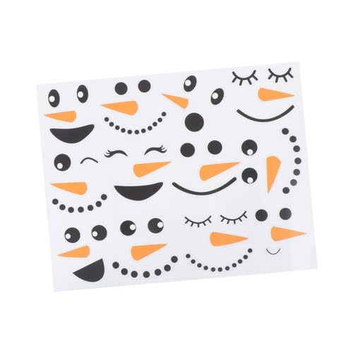 KITANDOVE 1 Blatt Weihnachts-kühlschrank-aufkleber Frohe Weihnachten Fensterfolie Wandtattoo Und Aufkleber Krippenaufkleber Für Kinder Party-showacse-aufkleber Schneemann Wandtattoo Pvc