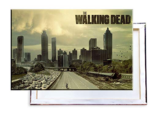 Unified Distribution The Walking Dead - 120x80 cm Kunstdruck auf Leinwand • erstklassige Druckqualität • Dekoration • Wandbild