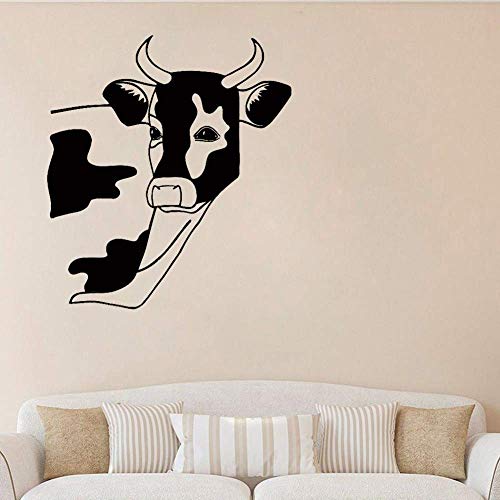 Tier Wandtattoo Kuh Aufkleber Küche Kinderzimmer Wandbild Farm Animal Country Home Dekoration Adesivo De Parede Vinyl Aufkleber 42X48 Cm