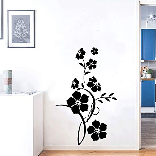 DOTUIARG Moderne Blumen und Blumenranken, Wandaufkleber, Tapete für Tür, Wohnzimmer, Wandbild, Heimdekoration, Abziehbilder, PVC-Aufkleber