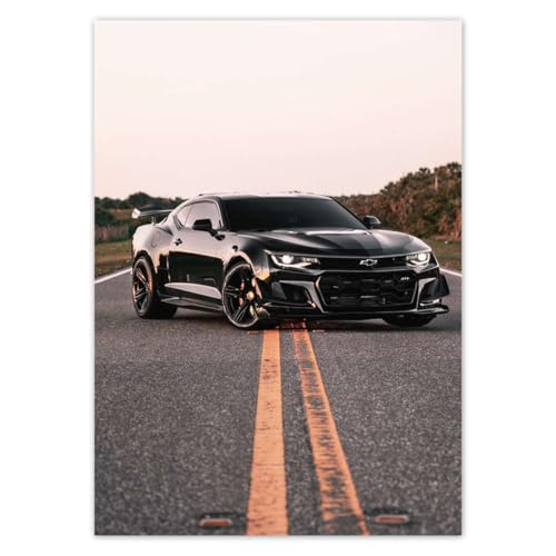 Wandtattoo Dekor Foto Aufkleber 50x70cm Schwarz Super Car Nr. H6956Z_NS1H