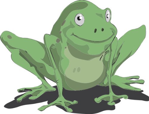 INDIGOS UG - Wandtattoo Wandsticker Wandaufkleber Aufkleber bunt ME179 fröhlicher Frosch Schenkel Pfanne Tier See 120 x 92 cm