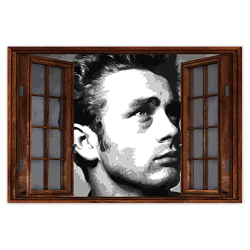 Wandsticker Dekor Foto Aufkleber 120x80cm Schauspieler James Dean Nr. H56M_WBNS1B