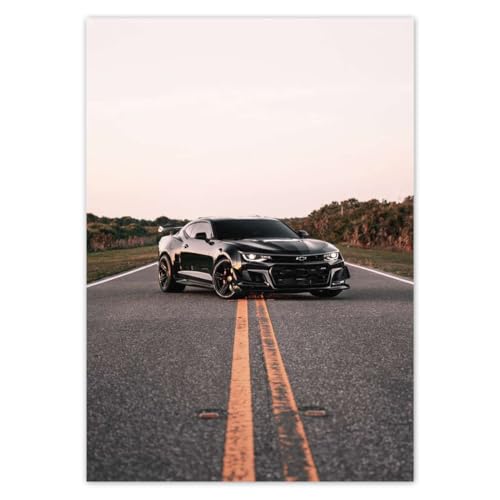 Wandtattoo Dekor Foto Aufkleber 21.00x29.70cm Schwarz Super Car Nr. H6956M_NS1A4