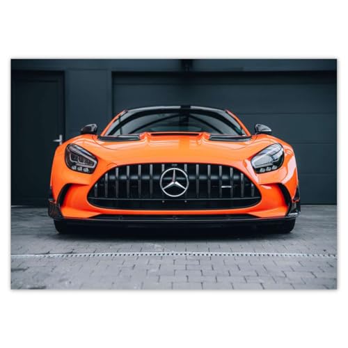 Wandtattoo, Dekor, Fotoaufkleber, 29,70 x 21,00 cm,  A really beautiful orange car , Nr. H8784M_NS1A4