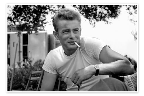 James Dean, ... denn sie wissen nicht, was sie tun, 1955 Poster 90 x 60 cm Schwarz-Weiß Wandbilder Wanddeko