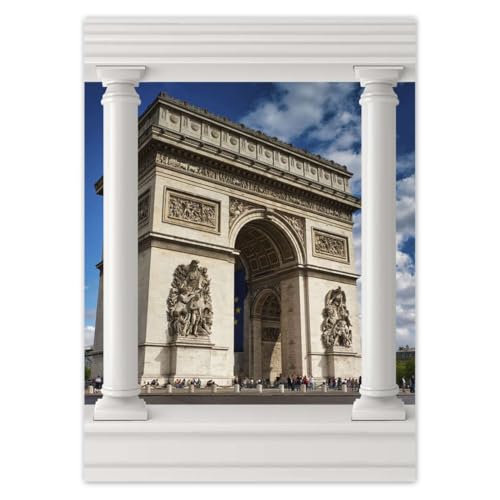 Wandtattoo, 50 x 70 cm, Arc de Triomphe Paris Nr. H8508M_WINS1H