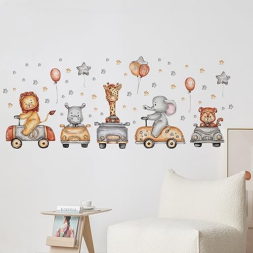 Flugzeug Tier Wandtattoo Wondever Wandtattoo Lichtfarbe Babyzimmer Wandsticker DIY Elefant Giraffe Tiger Wandaufkleber Wandaufkleber Kinderzimmer Tiere 113x45 cm