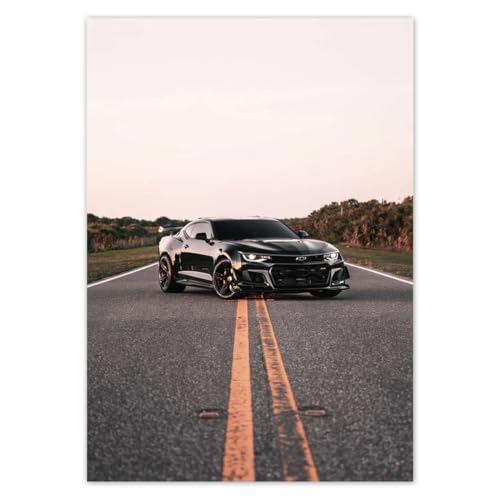 Wandtattoo Dekor Foto Aufkleber 14,80x21,00cm Schwarz Super Car Nr. H6956M_NS1A5