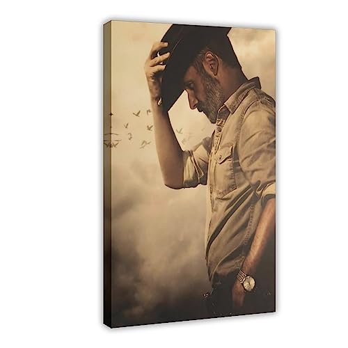 The Walking Dead Negan Leinwandposter Schlafzimmer Dekor Sport Landschaft Büro Zimmer Dekor Geschenk Rahmenstil 50 x 75 cm