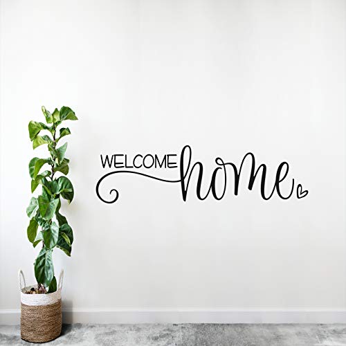 Wandtattoo  Welcome Home , inspirierendes Zitat, Vinyl, für Schlafzimmer, Geschenk v088 (andere Farbe)