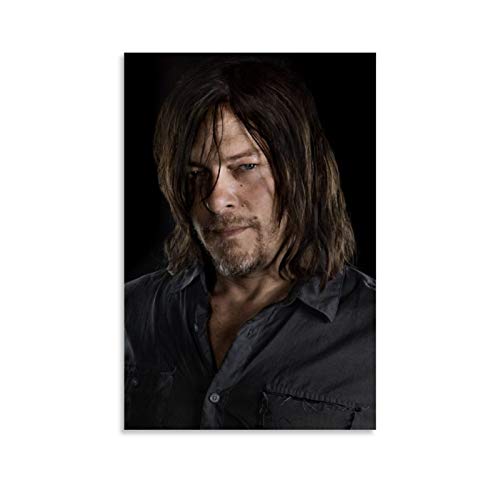 ZJJJK The Walking Dead Daryl Dixon Kunstdruck auf Leinwand und Wandkunstdruck, modernes Familienschlafzimmer, 50 x 75 cm