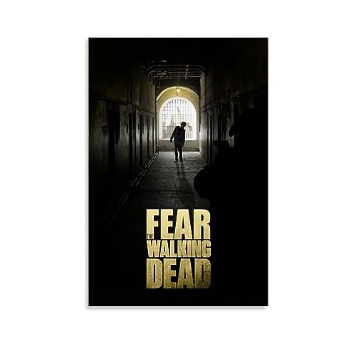 ELedvb Filmposter  The Walking Dead , dekoratives Gemälde, Leinwand-Wandposter und Kunstdruck, modernes Familienschlafzimmer-Dekor-Poster, 20 x 30 cm